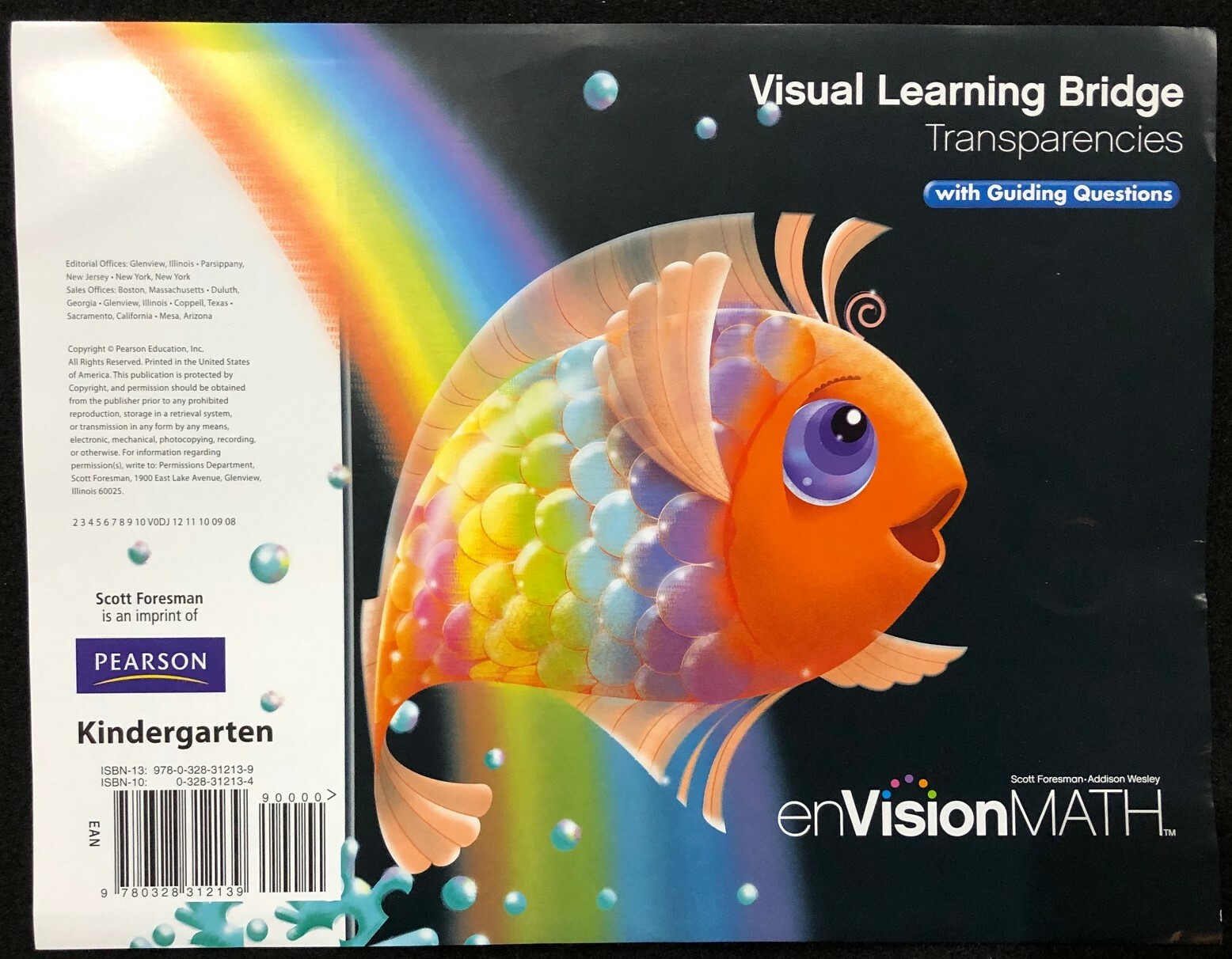 K – enVision Math VISUAL LEARNING BRIDGE TRANSPARENCIES with Guiding Questions