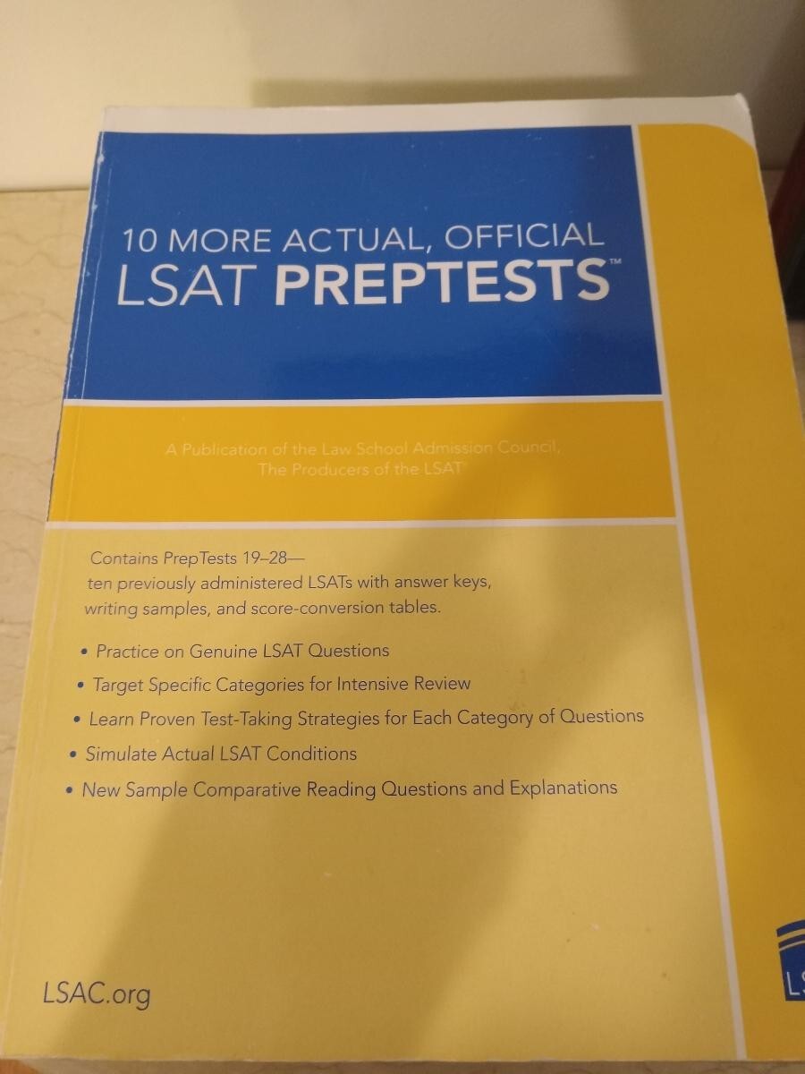 LSAT prep tests – 6 books