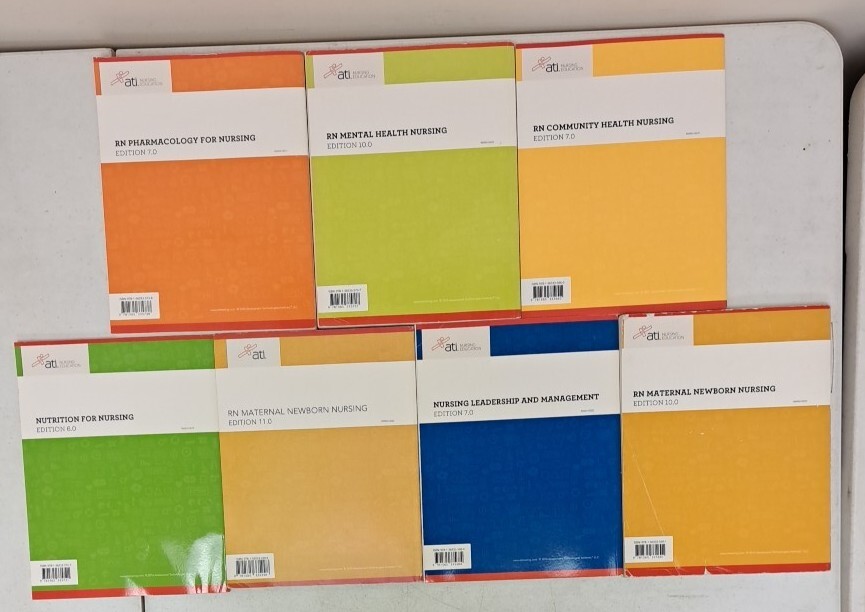 Content Mastery Series ATI Nursing Education Lot Of 7 #5.2.23