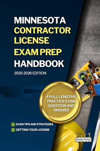 Minnesota Contractor License Exam Prep Handbook by Green Press