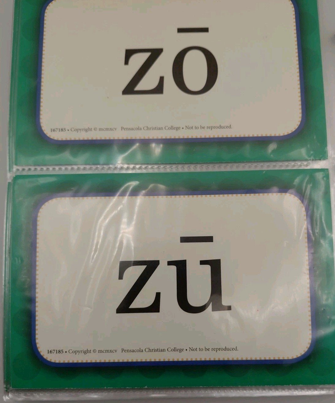 Abeka Blend A Practice Cards K-2 Complete 94 Cards Homeschool Phonics