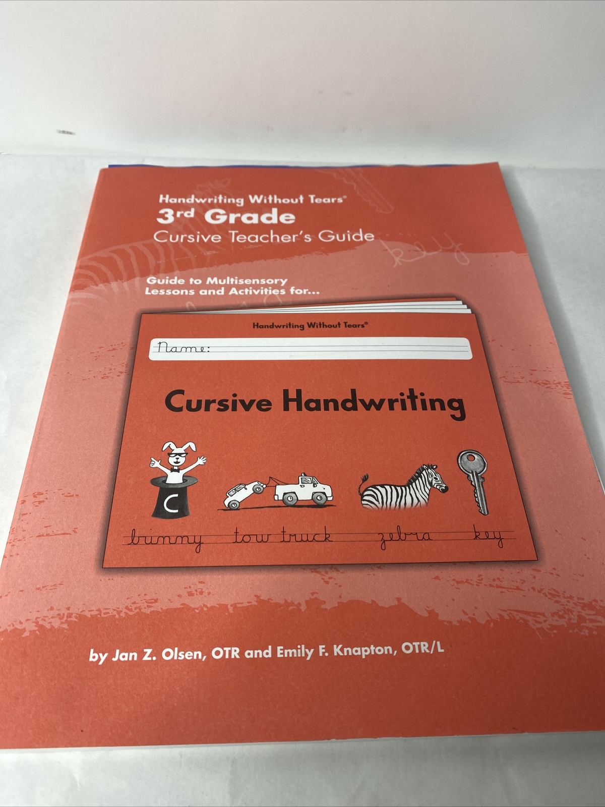 4th Grade Cursive Teacher’s Guide by Jan Z. Olsen & Emily Knapton 2008 PAPERBACK
