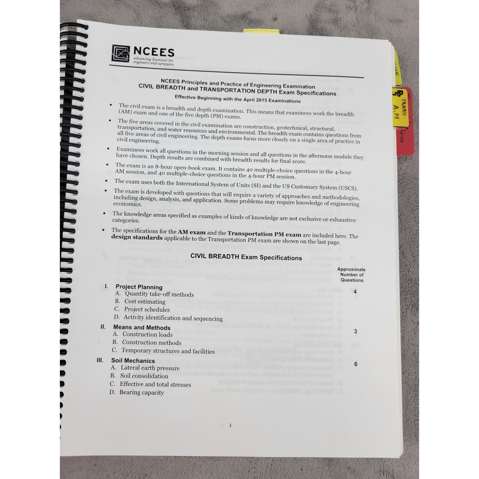 Testmasters PE Civil Engineering Volume 3 Transportation Exam Prep 2020 Rev