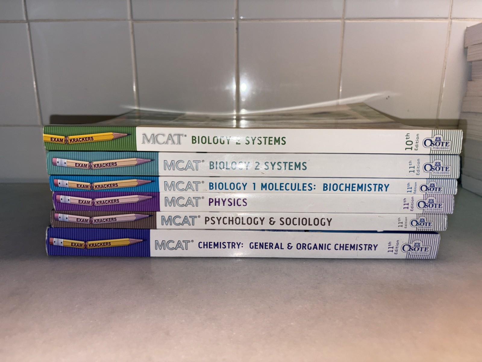 Examkrackers MCAT Complete Study Package 11th Edition Set of 6 Books