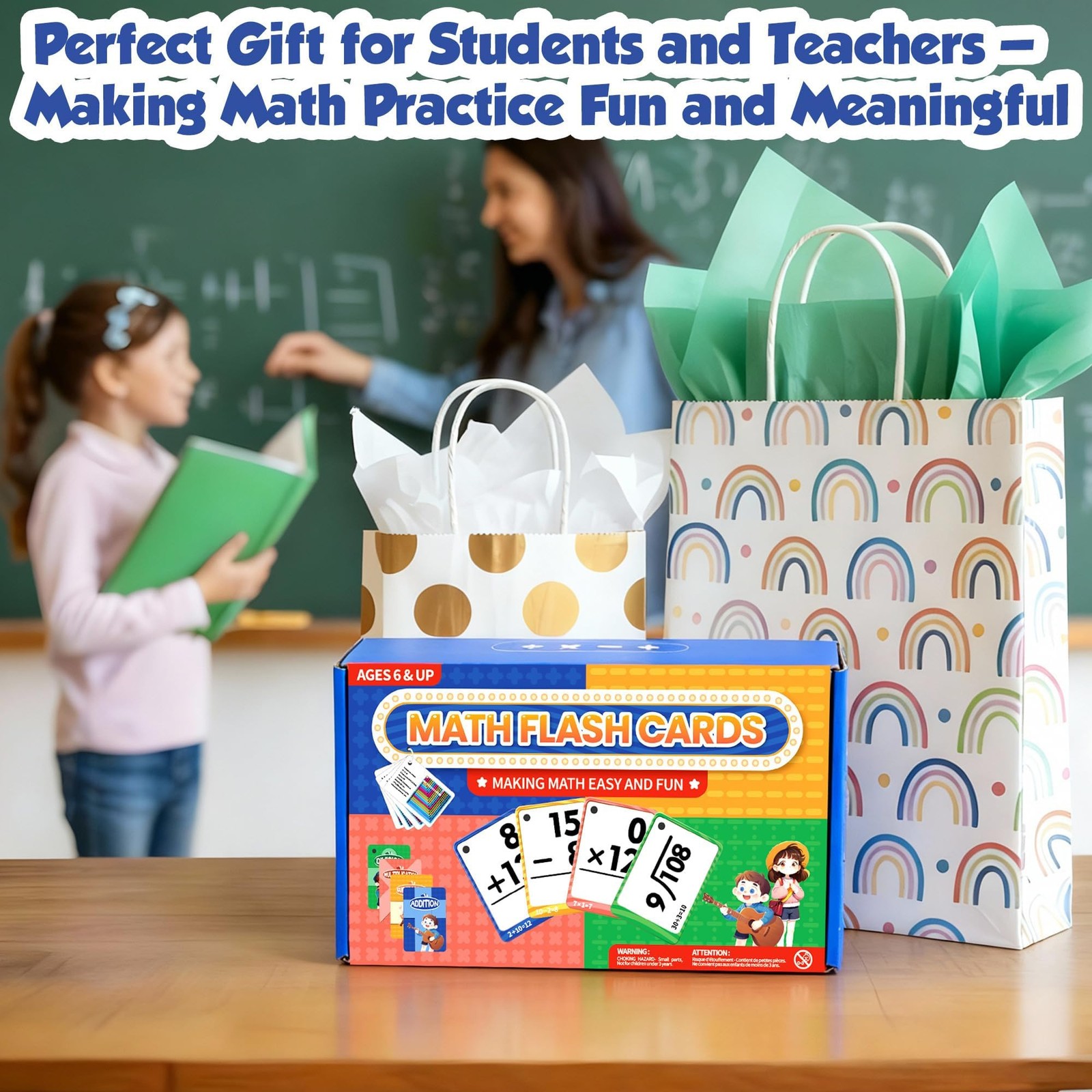 Gotoofun Multi Math Flash Cards, Addition, Subtraction, Multiplication & Divi…