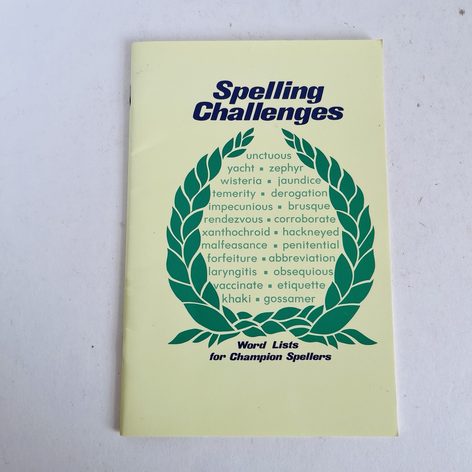 Abeka Spelling Challenges Champion Spellers 1995 Homeschool Spelling Bee Book