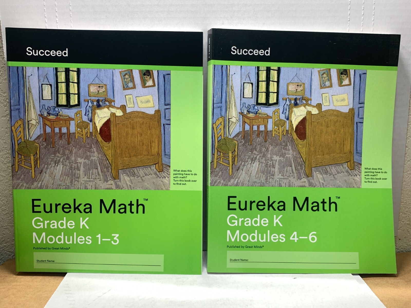EUREKA MATH Grade K SUCCEED Module 1-3 & 4-6 Workbook Homeschool Common Core