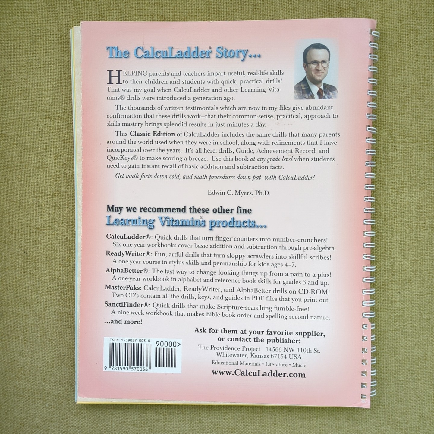 CalcuLadder 1: Basic Addition & Subtraction Classic Homeschool EXC 1 Page Used
