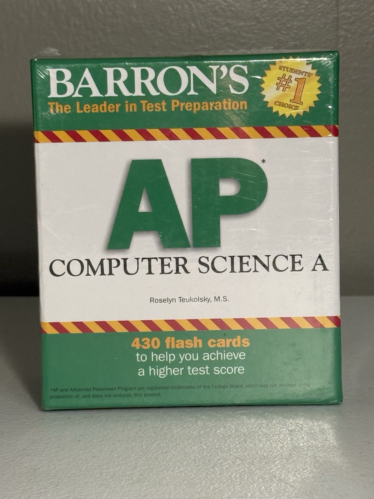 Barton’s AP Computer Science Flash Cards Set If 439 New In Sealed Package