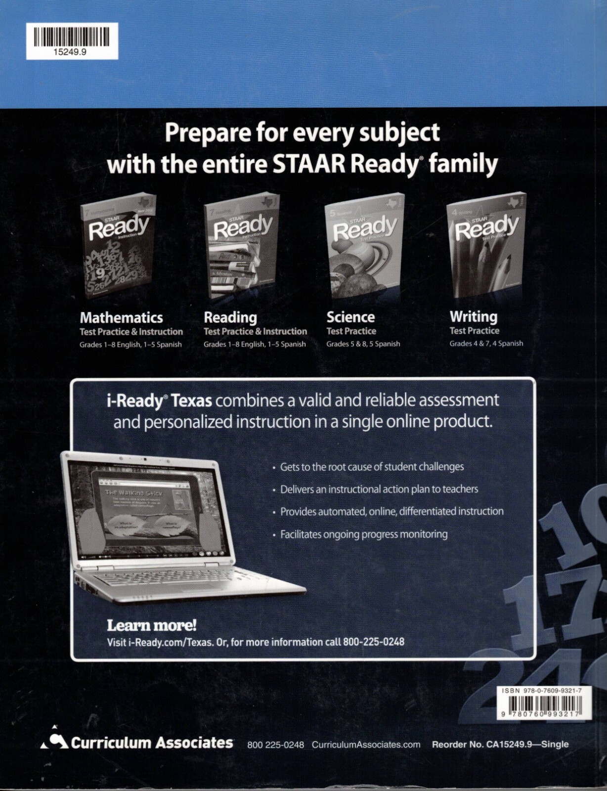 STAAR Ready Instruction and Test Practice Mathematics 7 – Teacher Guide