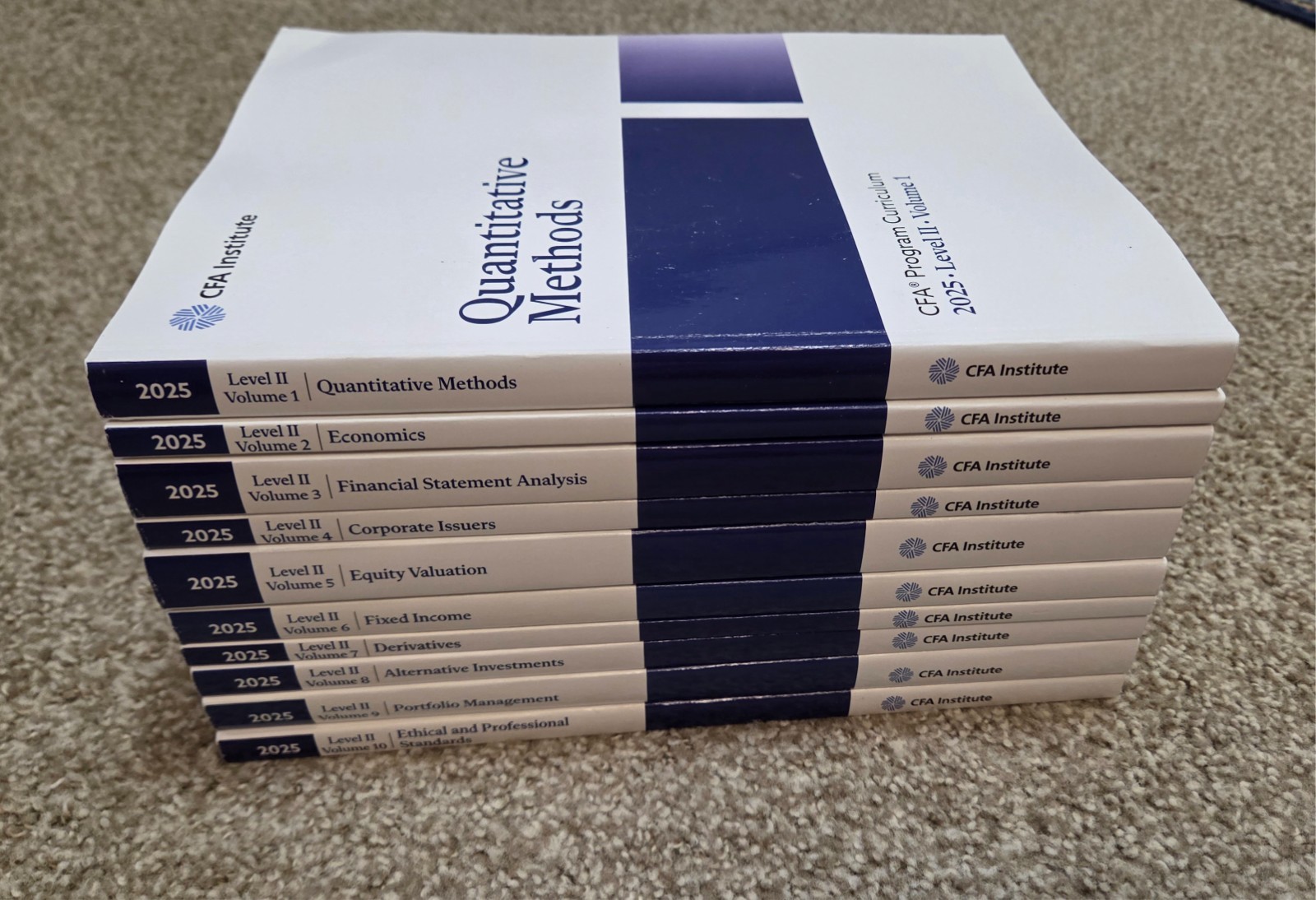 2025 CFA Program Curriculum Level 2 Box Set Volume 1-10