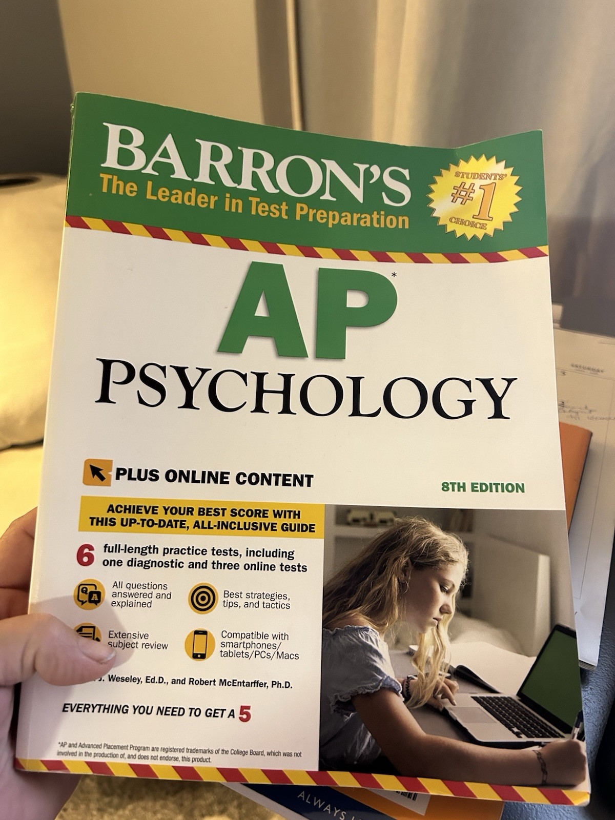 Barron’s AP Psychology Test Prep – 8th Edition 
