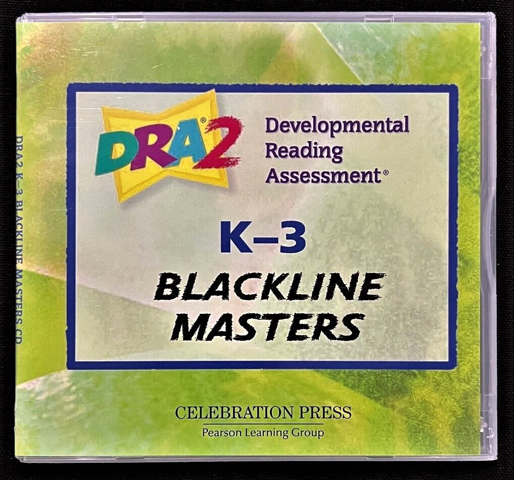 K – 3rd Grades – DRA2 (Develop. Reading Assessment) BLACKLINE MASTERS CD (2006)