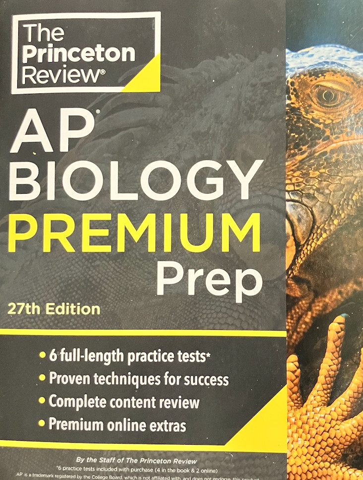 NEW Princeton Review: AP Biology Premium Prep 27th Edition