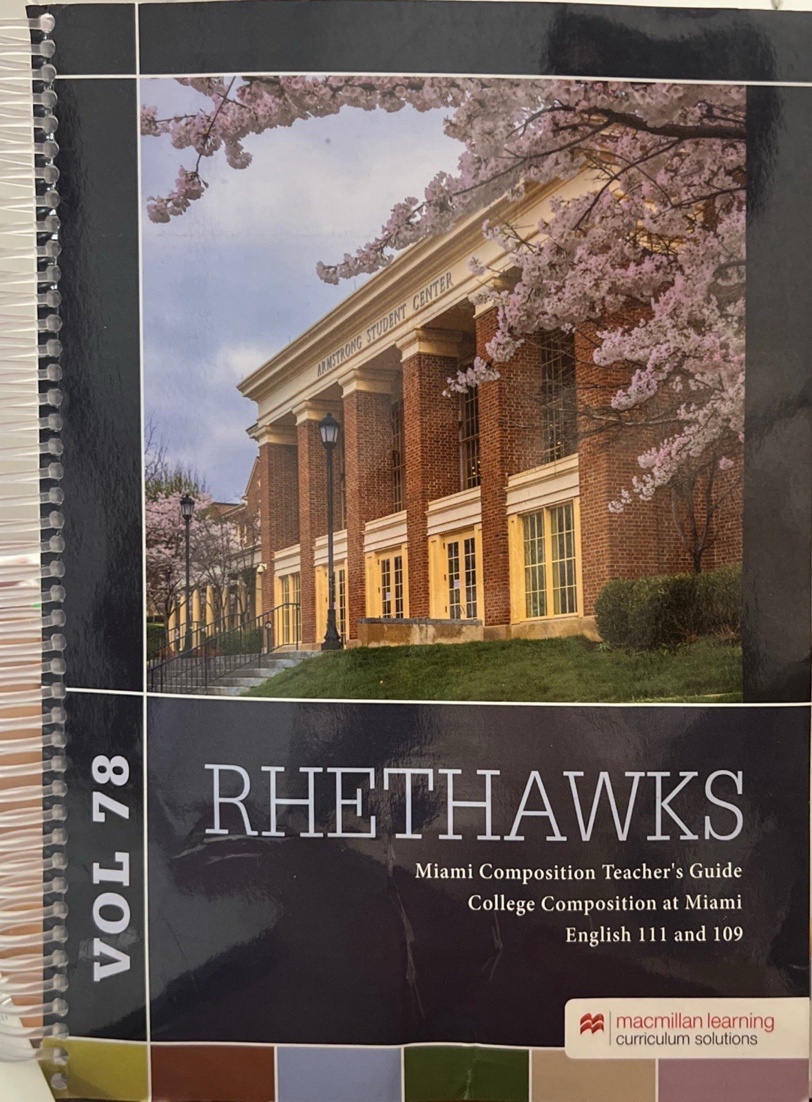 Rhethawks Vol 78 Teacher’s Guide Miami Composition English 111