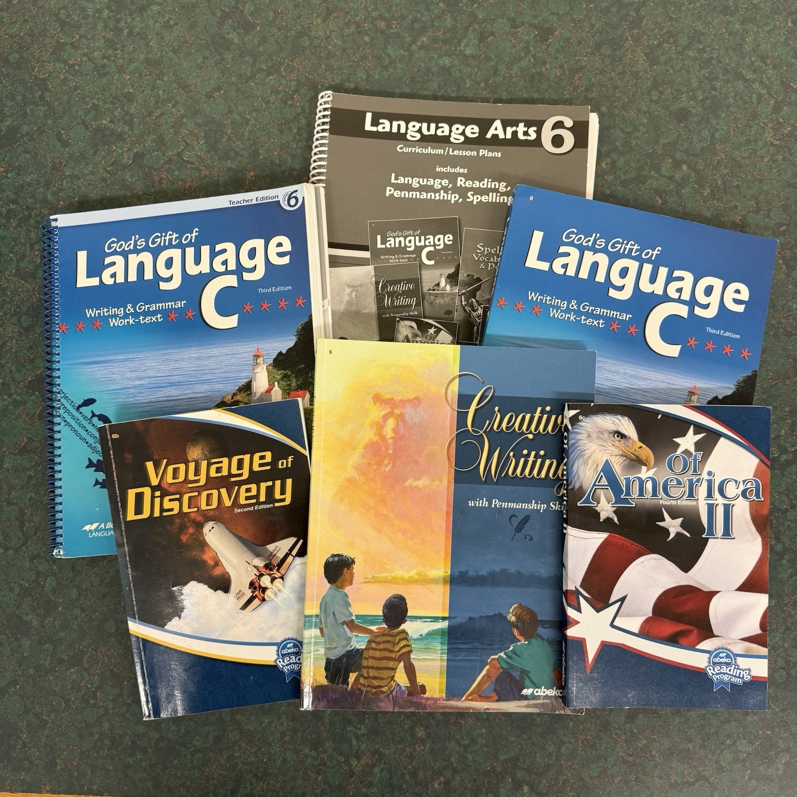 Abeka 6th Grade Language C (3rd Edition) 6 Book Kit English Homeschool