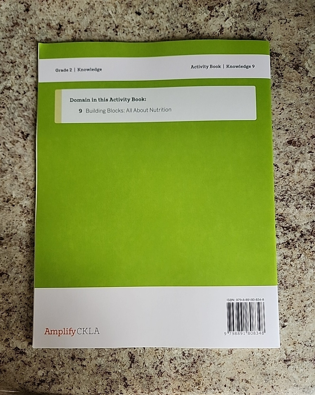Amplify CKLA Grade 2 Knowledge 9 Activity Book All About Nutrition