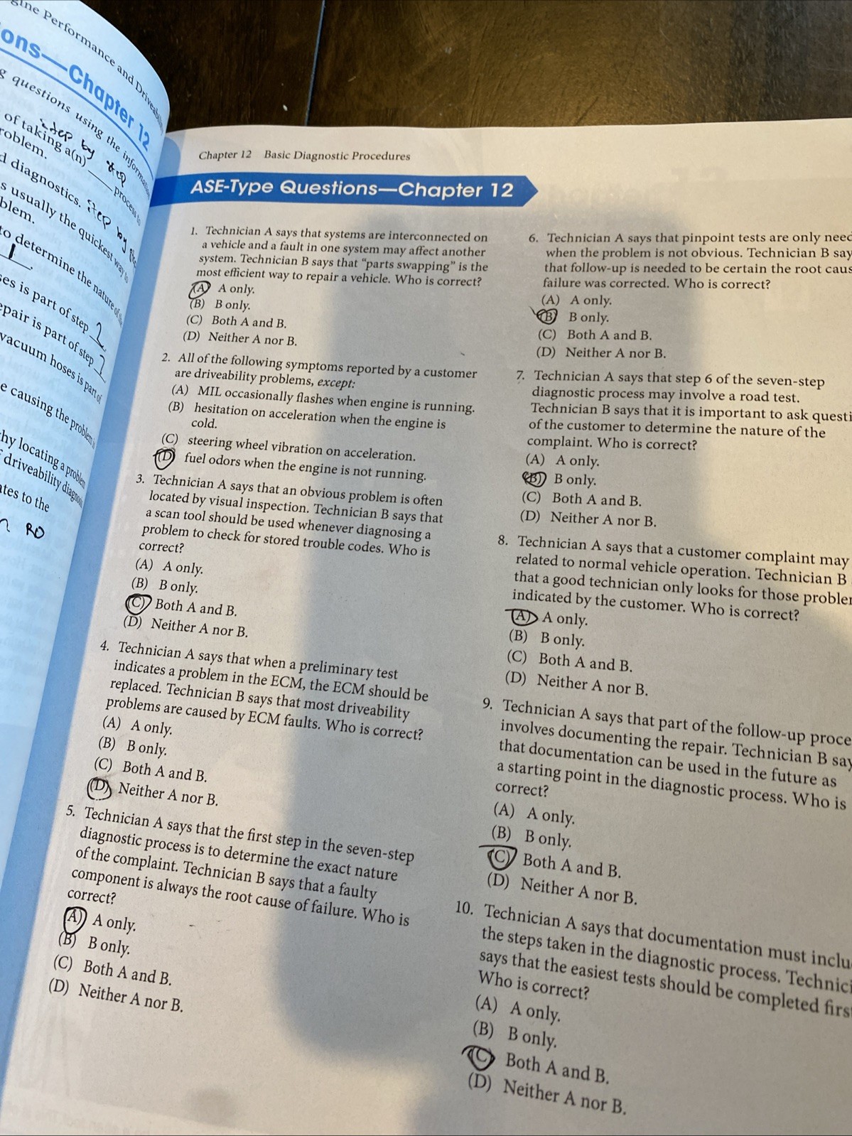 Auto Engine Performance and Driveability, Book, Training For ASE Cert.