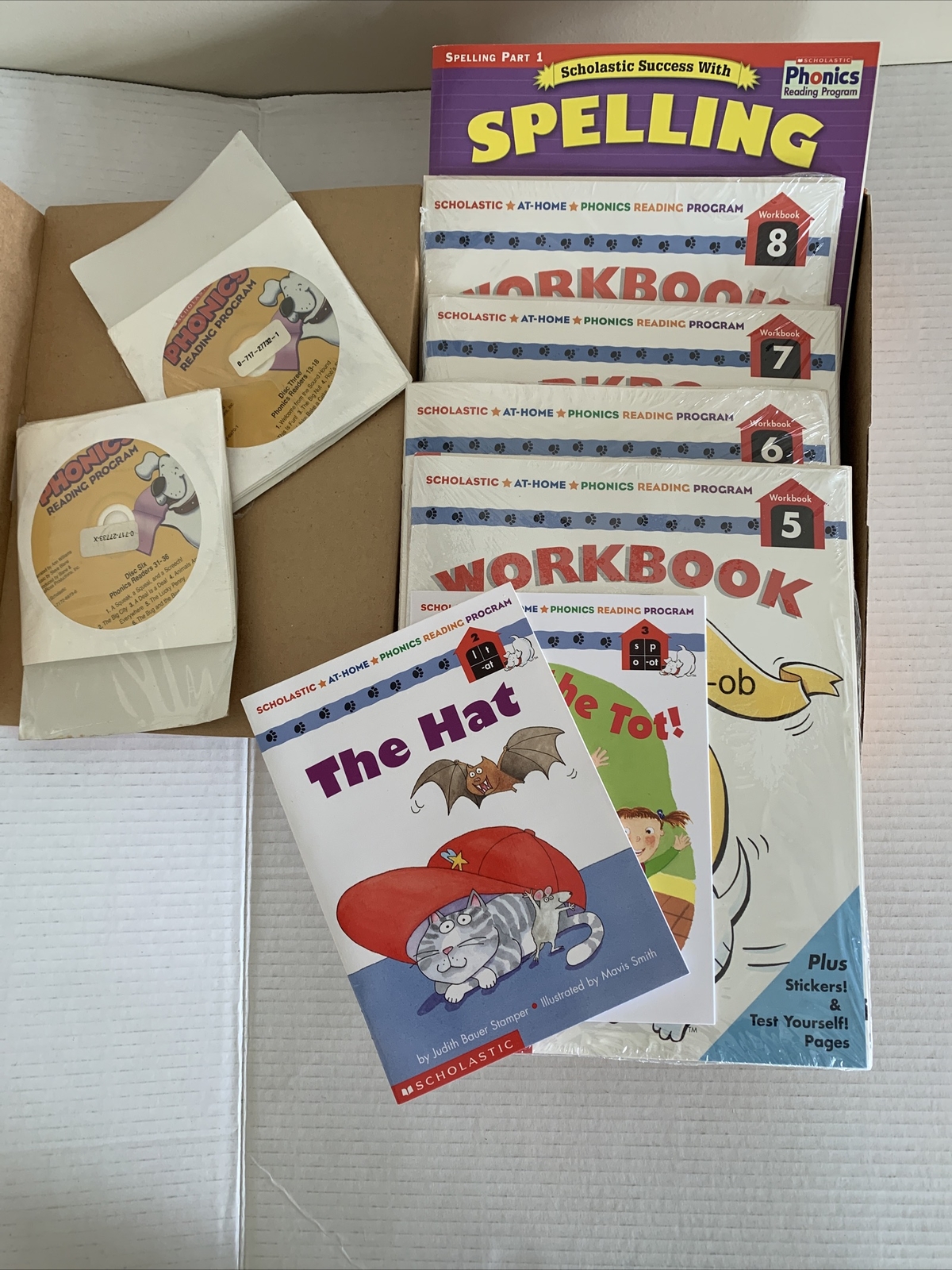 Scholastic Phonics Reading Program Steps 2-5 Workbooks Sealed Incomplete