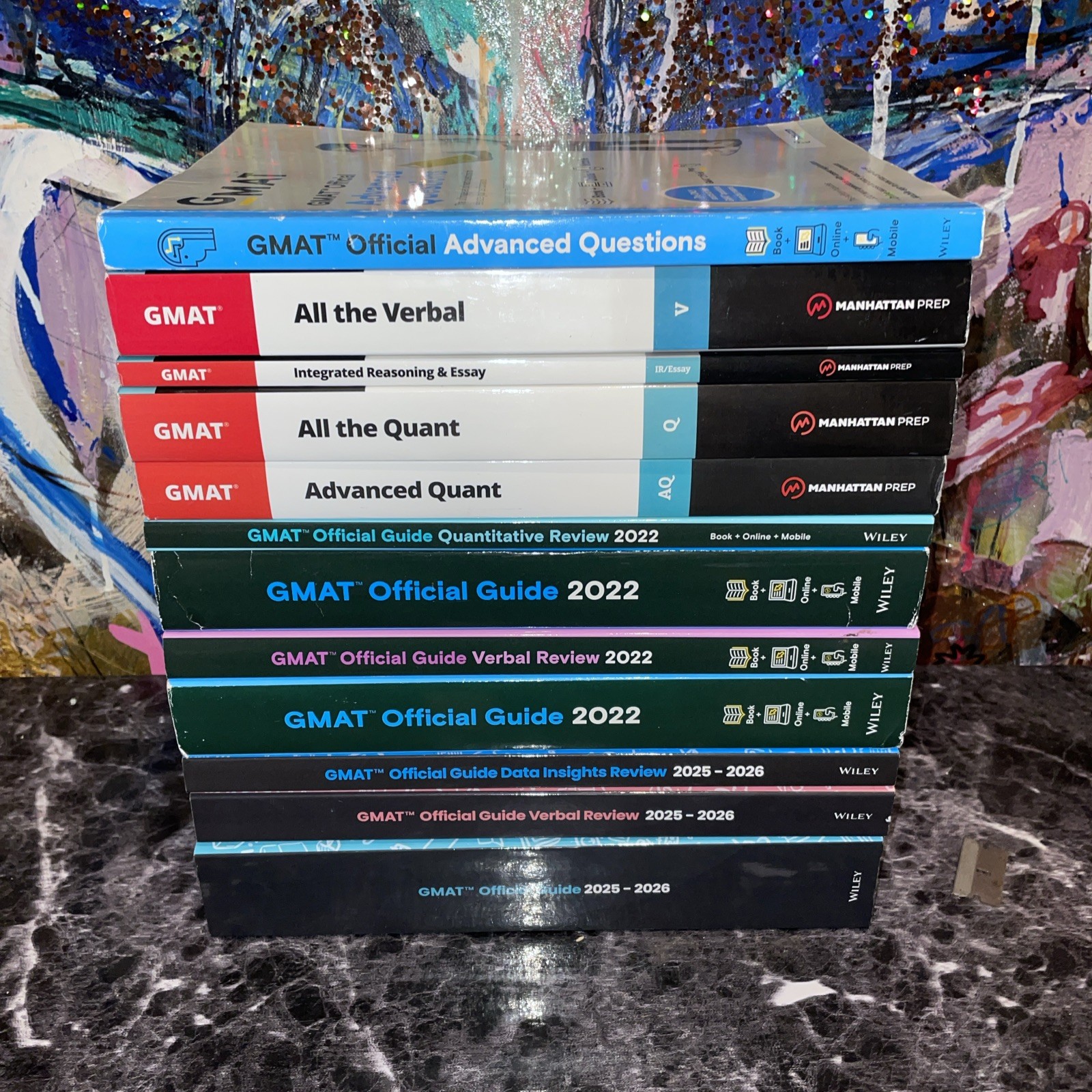 GMAT Lot Of 12 Books & The LSAT Trainer 2nd Edition By Mike Kim