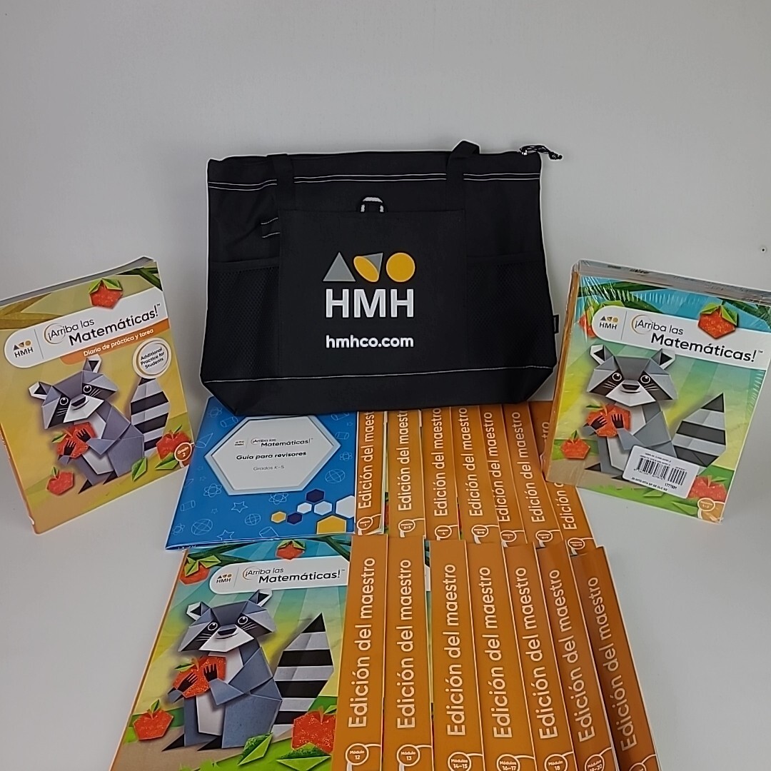 HMH ¡Arriba Las Matemáticas! Grade 2 Complete Teacher’s Set With Workbooks & Bag