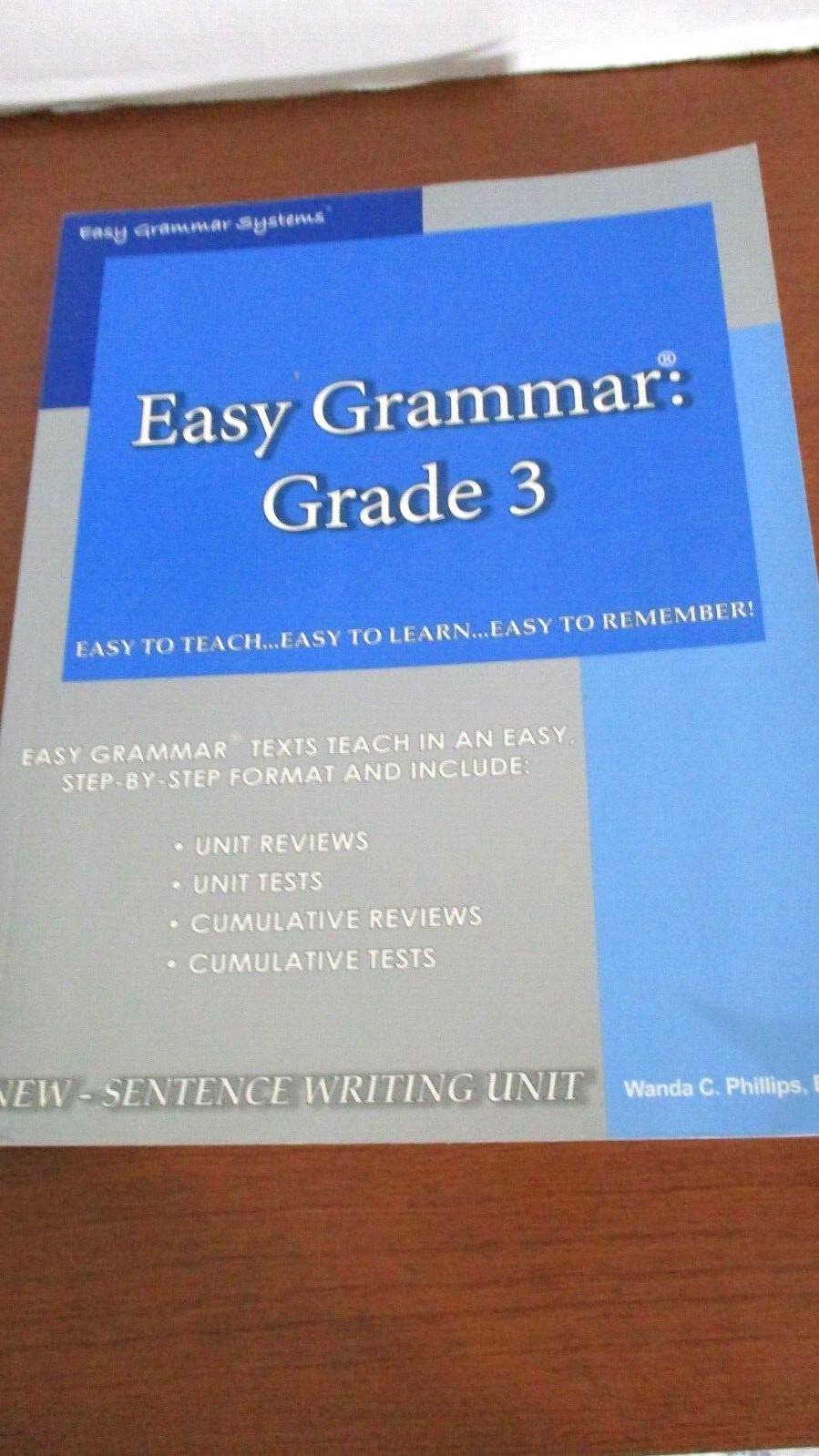 Wanda Phillips~EASY GRAMMAR TEACHER EDITION w/ STUDENT TEXT~Grade 3