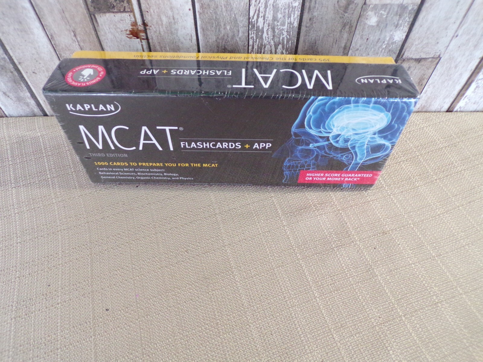 Kaplan MCAT Flashcards plus App Third Edition New in Sealed Box 1000 cards