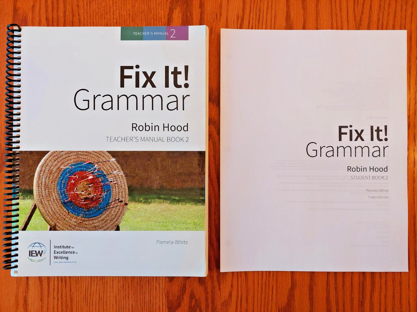 Fix It! Grammar Teacher & Student Robin Hood OR Sir Gawain and the Green Knight