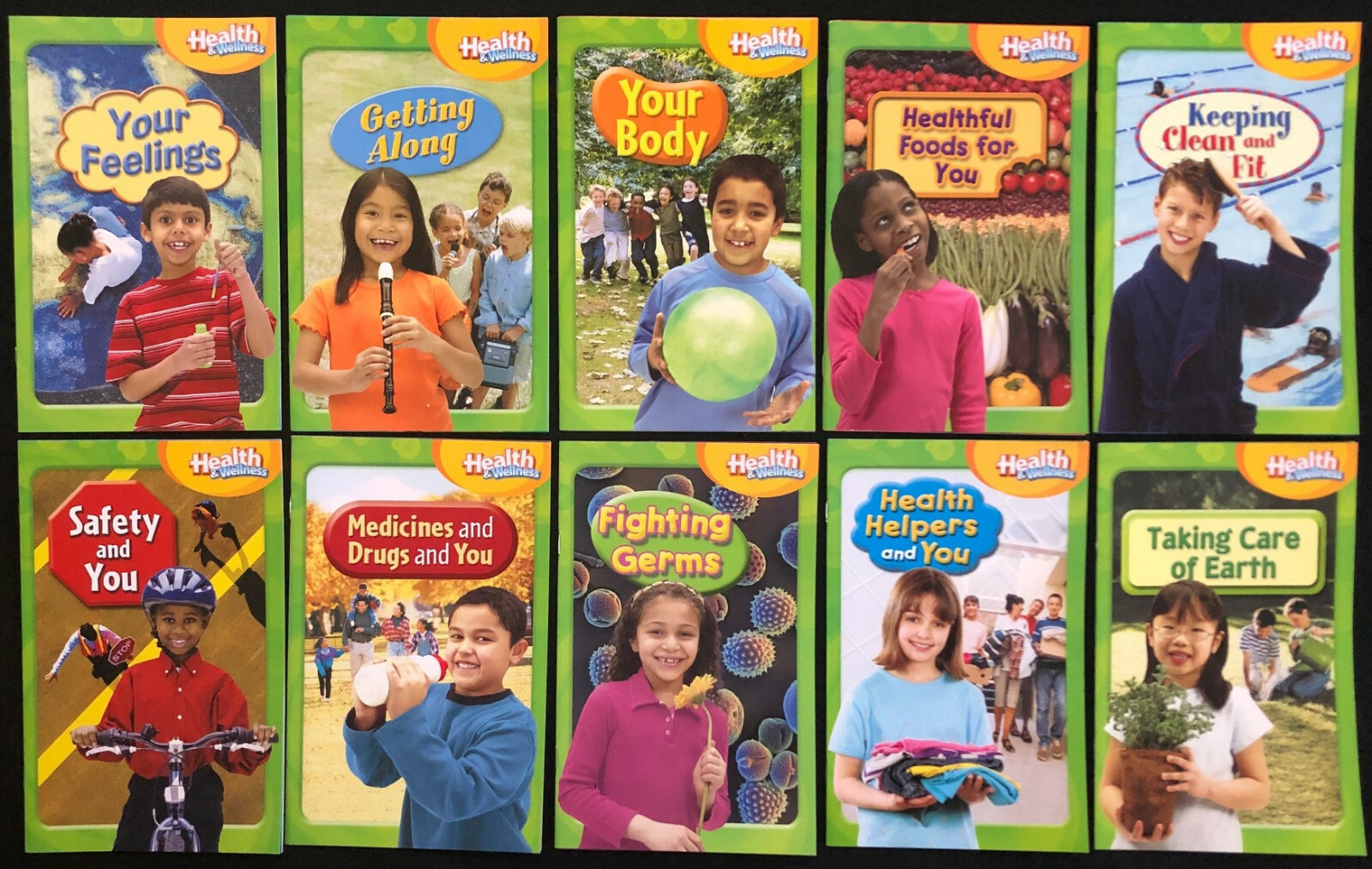 2nd Grade – HEALTH & WELLNESS – 10 Content Readers (2005, McGraw-Hill)