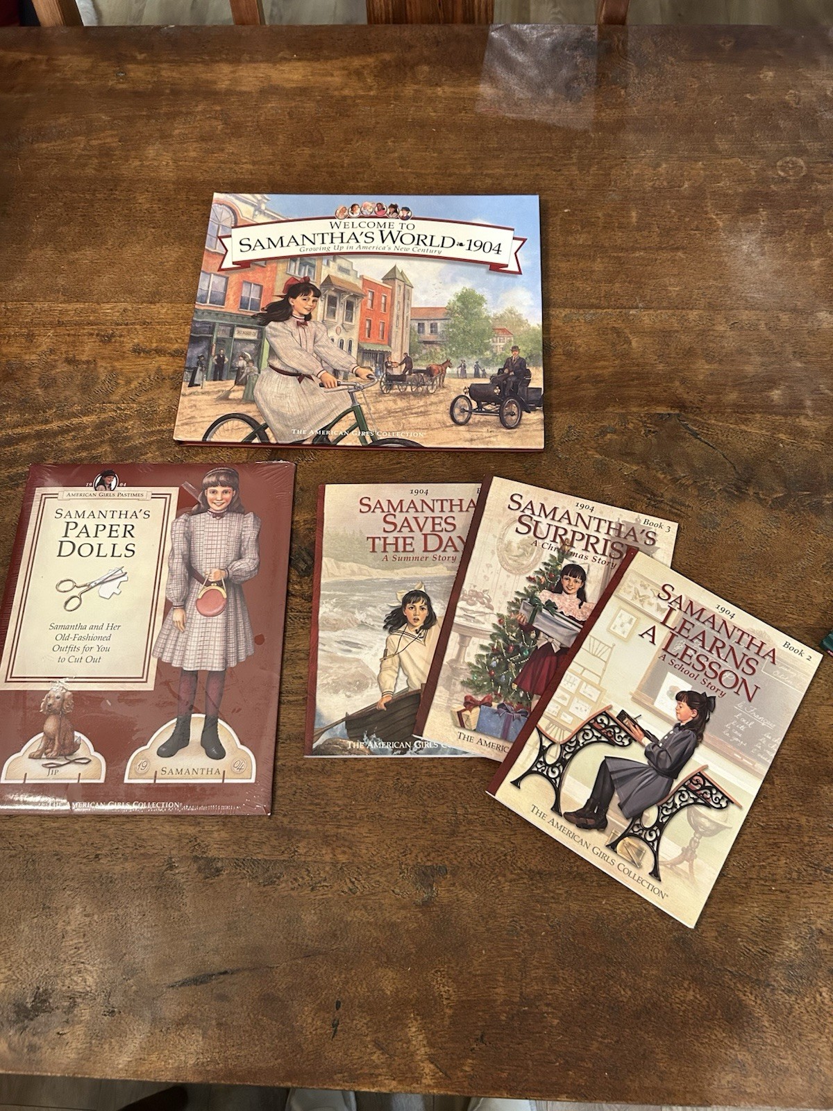 American Girl SAMANTHA Books Paper Dolls Christmas Summer School Stories