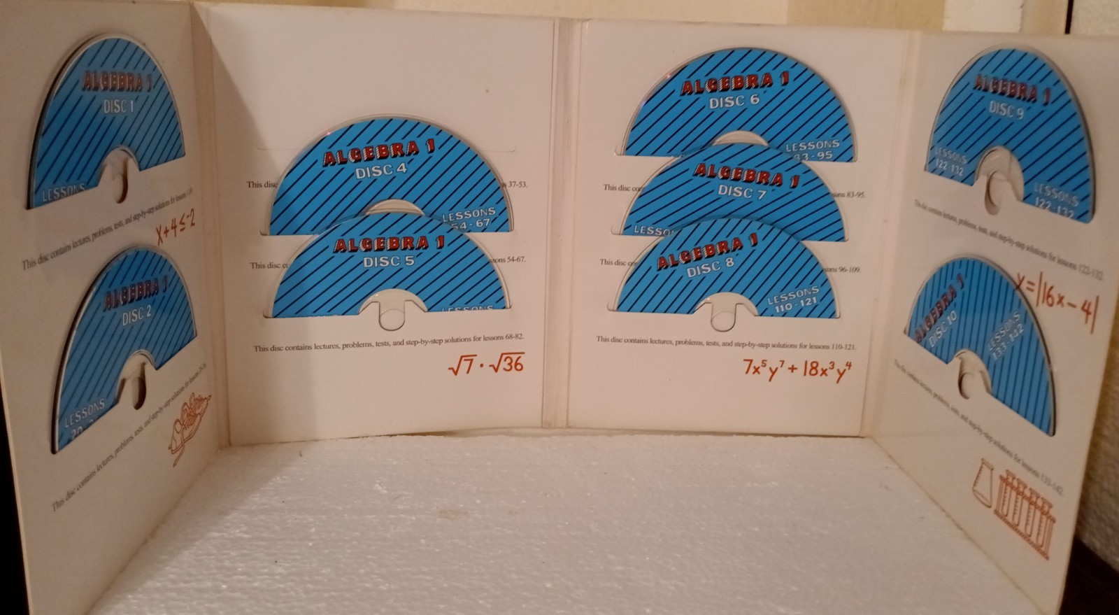 ALGEBRA 1: A TEACHING TEXTBOOK TextbookLecture & Practice CDs and Solutions CDS