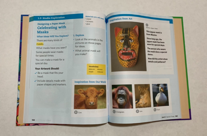 Explorations in Art, Grade 1, Second Edition. Davis- Stewart Hard Cover Textbook