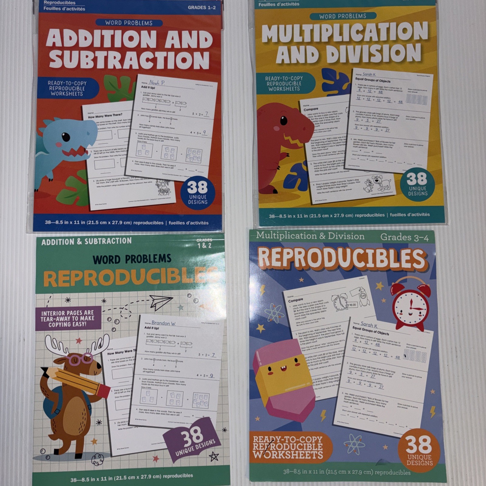 Math Word Problems Worksheets Lot 4 Reproducibles Addition Subtraction more
