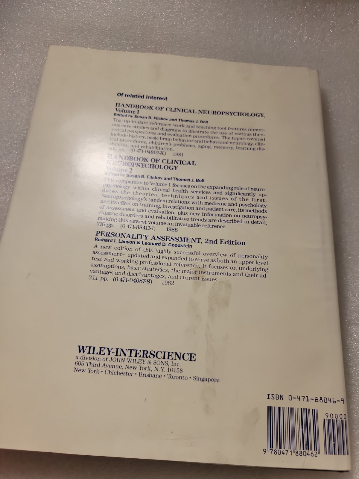 Bender Gestalt Screening for Brain Dysfunction Patricia Lacks 1984 HC W/ Booklet