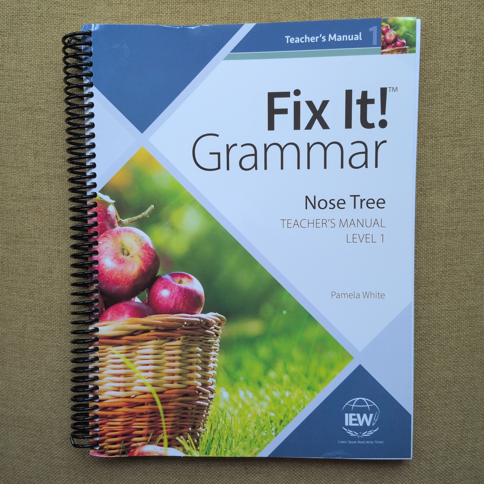 IEW Fix It! Grammar Nose Tree Teacher’s Manual Level 1, 4th Edition, 2022 – EXC