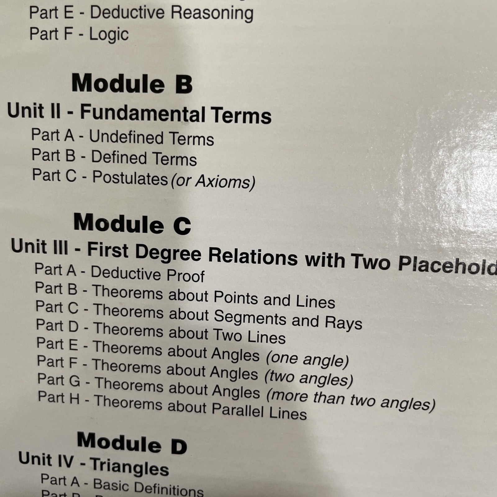 Geometry: A Complete Course (w/ Trigonometry) Module B & C Box DVD Edition 2006