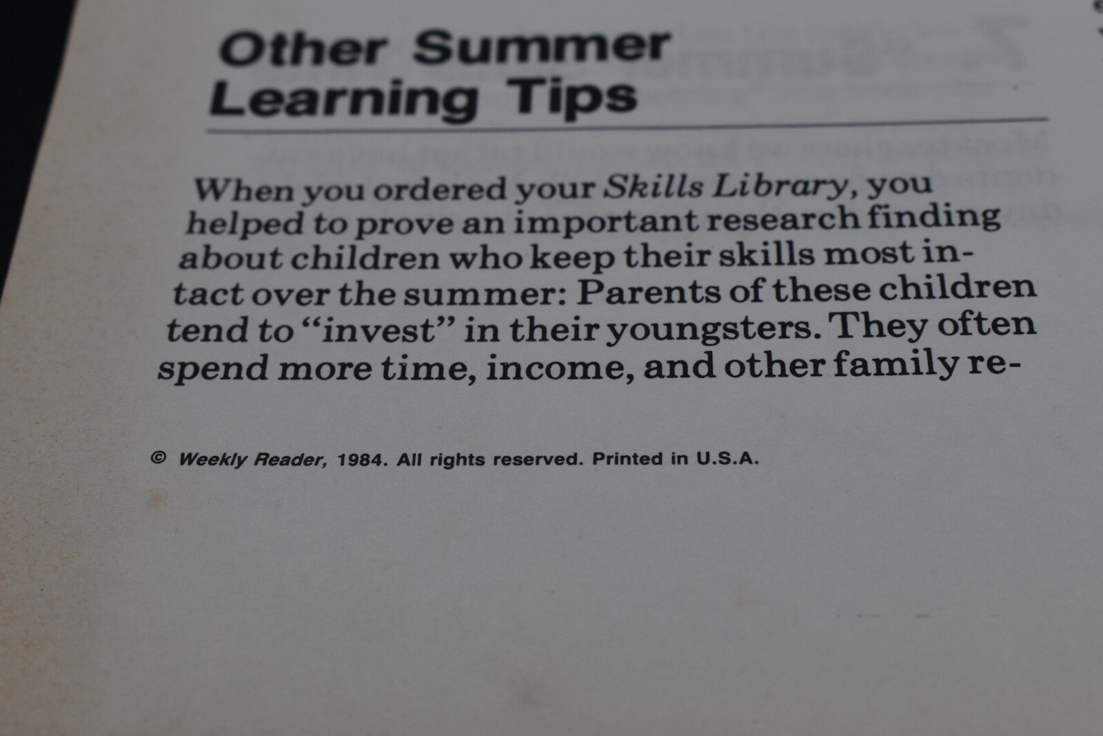 Vintage Weekly Reader Skills Library Box Set – Read a MAP – Home School