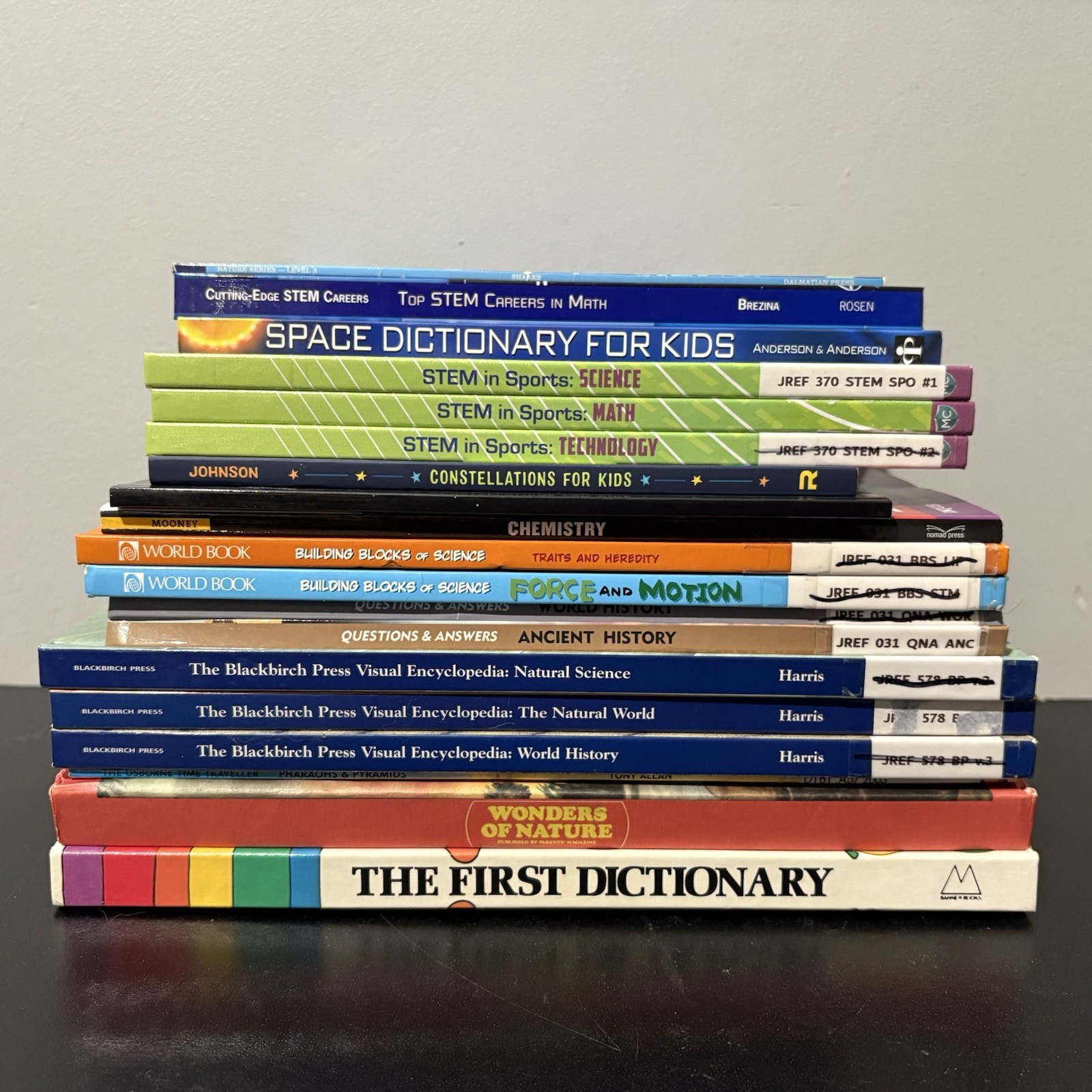 Kids Readers Teachers/Homeschool Lot of 18 HC books EARTH SCIENCE HISTORY STEM