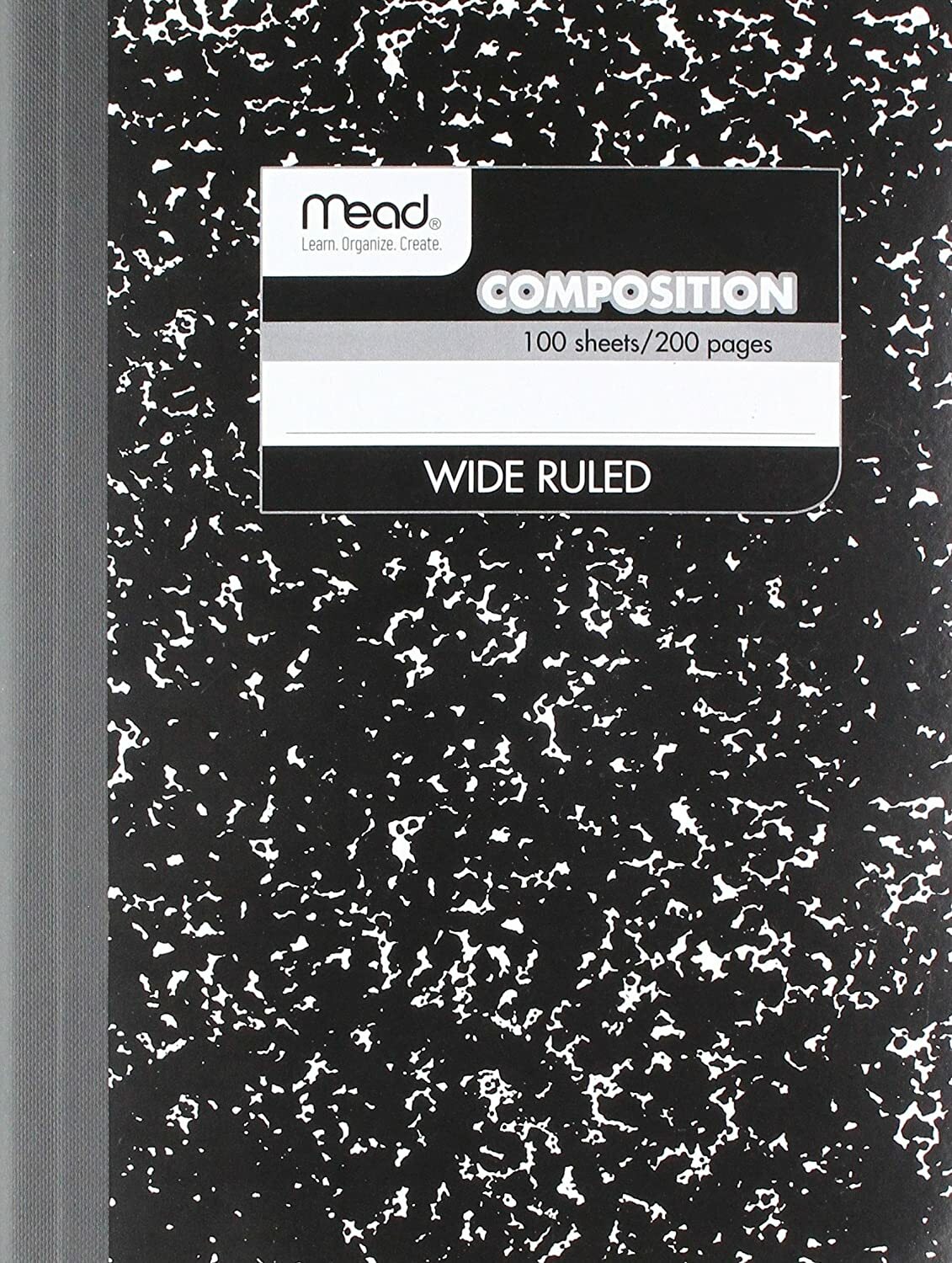 Mead Wireless Composition Book, Wide Rule, 9-3/4 x 7-1/2, 100/Sheet – 5 Pack