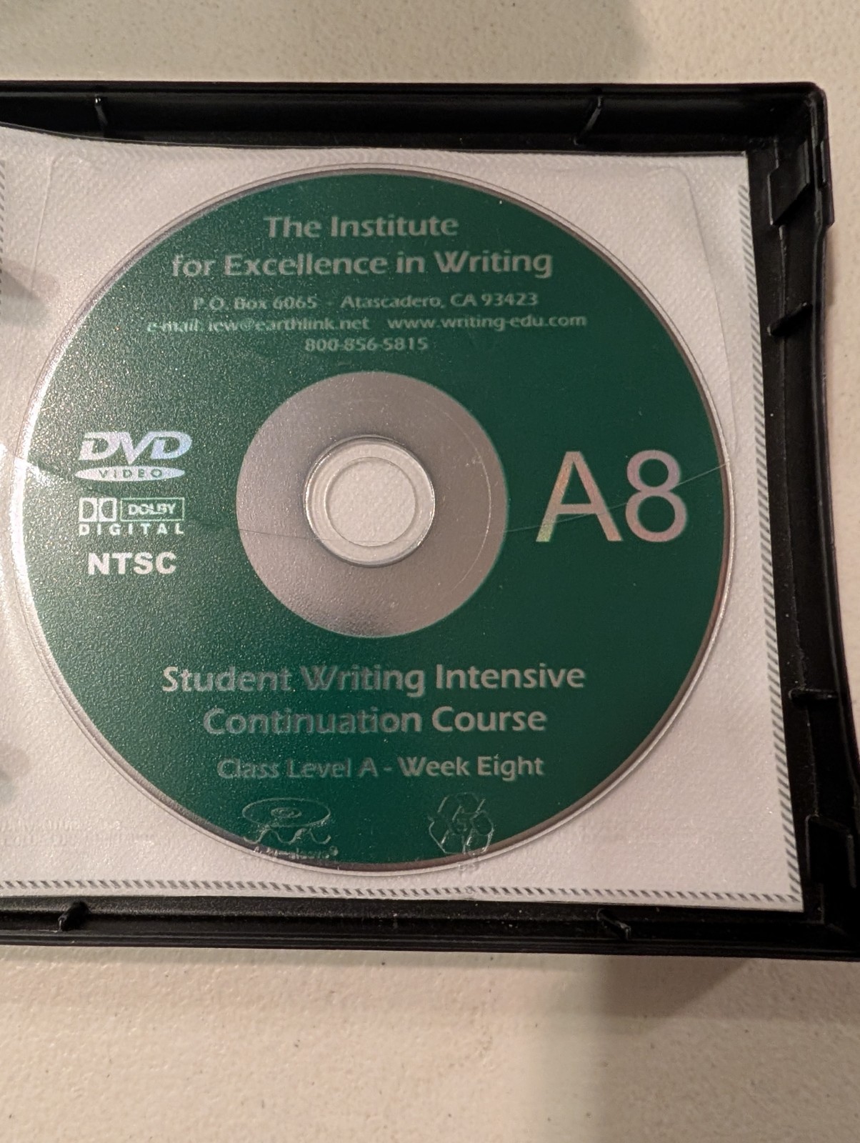 IEW SWI Group Level A Continuation Course DVD + CD-ROM Box Set Video + Materials