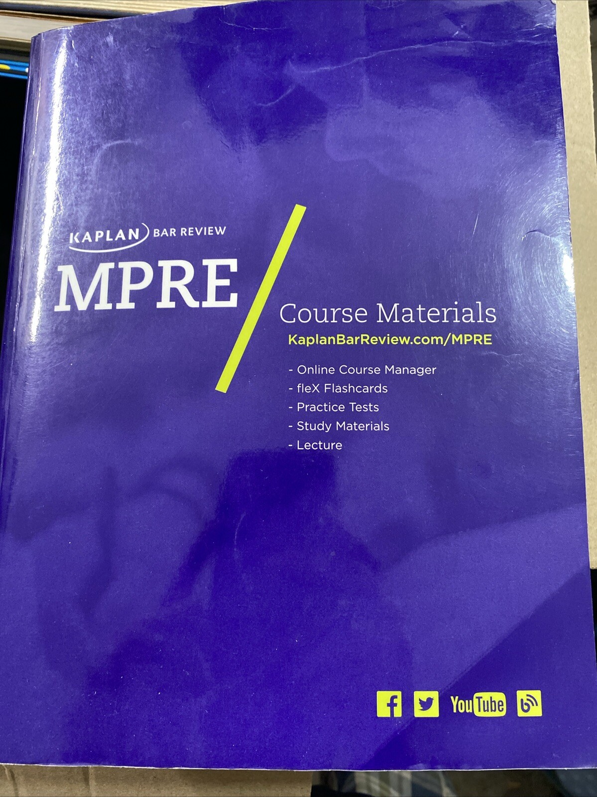 Kaplan Bar Review MPRE Course Materials Study Guide Bar Points 2014 Law Student