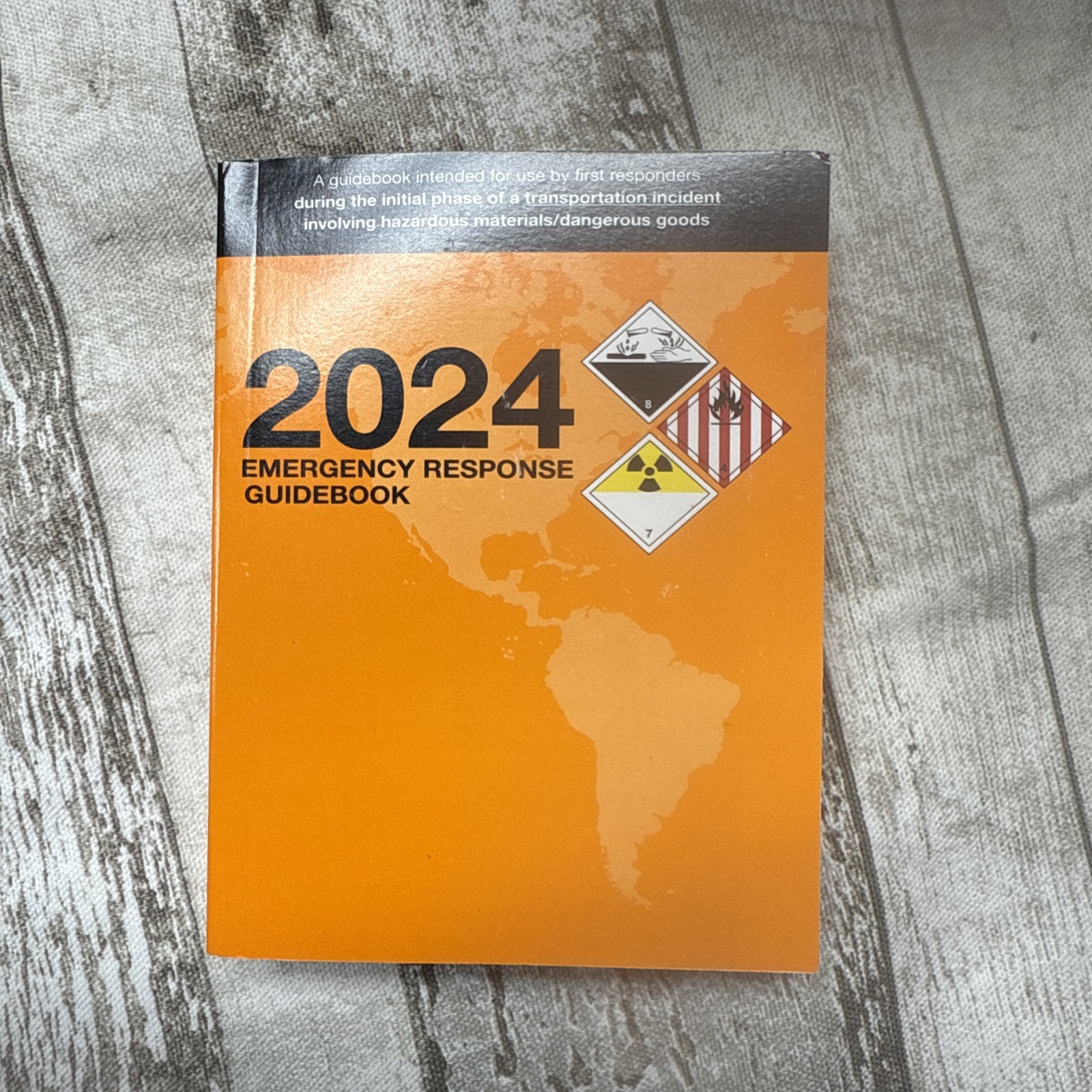 2024 Emergency Response Guidebook (ERG), Soft Bound, Field Size 7.5” x 5.5”, NEW