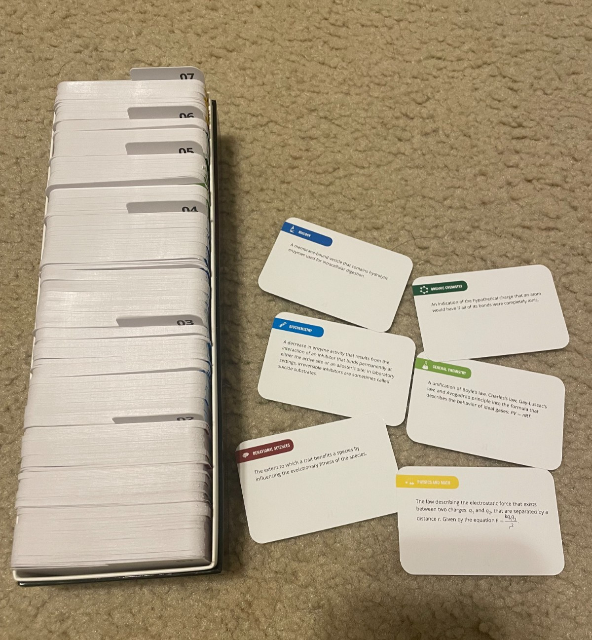Kaplan MCAT Flashcards Fourth Edition – 1000 Cards – Medical School Prep