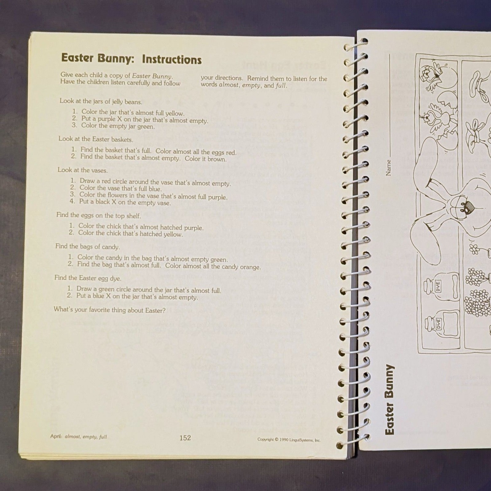 Listening for Basic Concepts All Year ‘Round by Brenda Brumbaug (1980) – GOOD