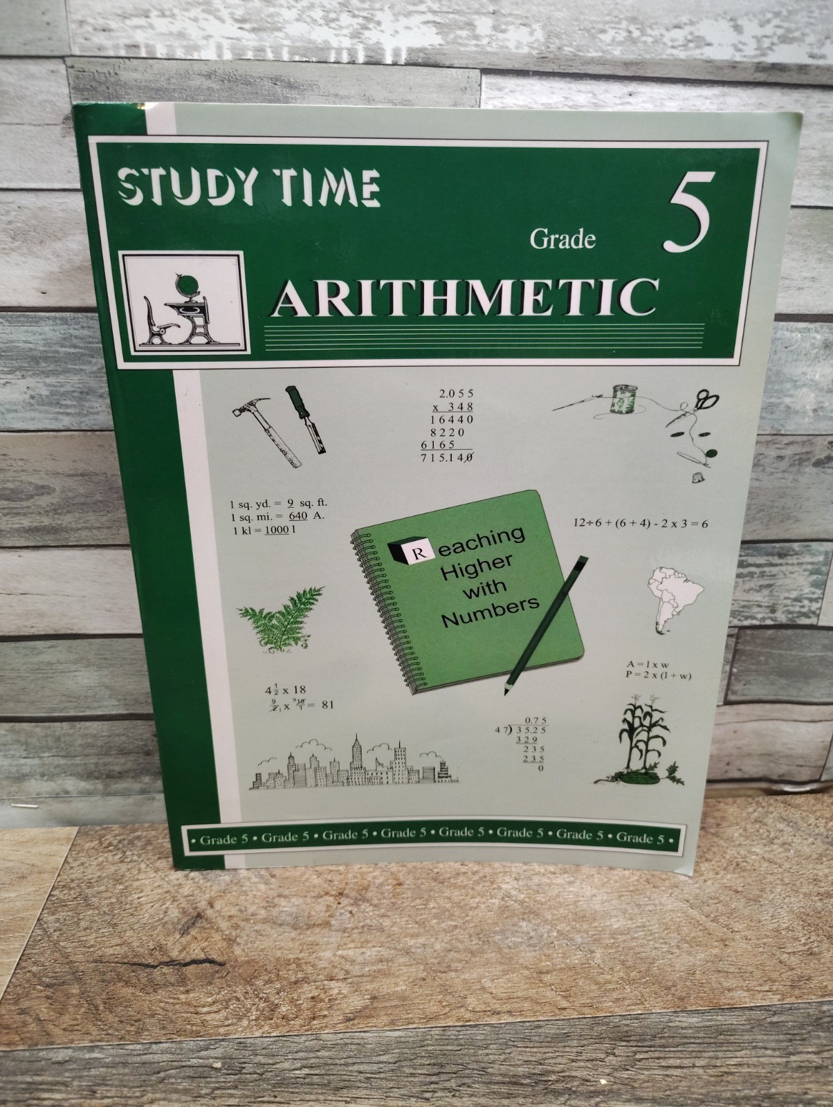 Study Time Arithmetic Grade 5 Textbook Amish Curriculum Homeschool