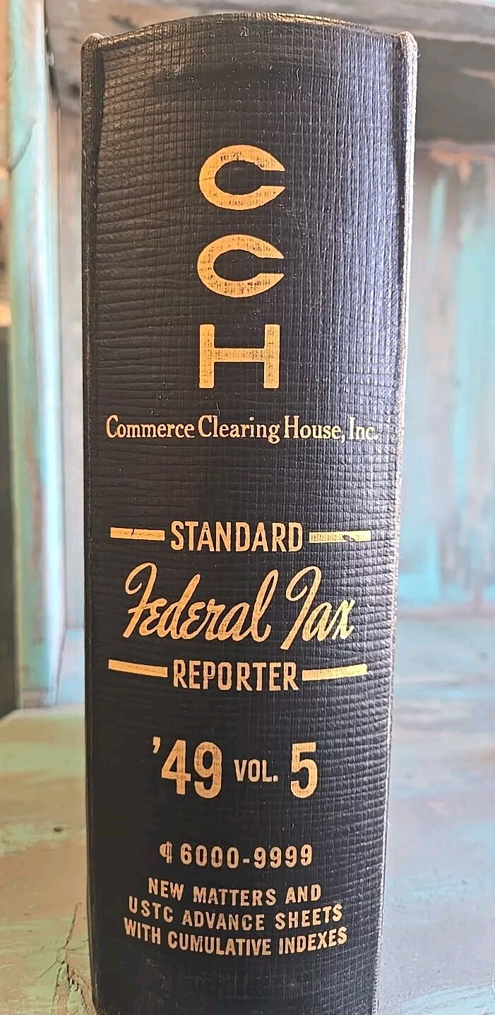 CCH Commerce Clearing House Shepard’s Federal Tax Reporter 1949 Vol. 5 Lawyer