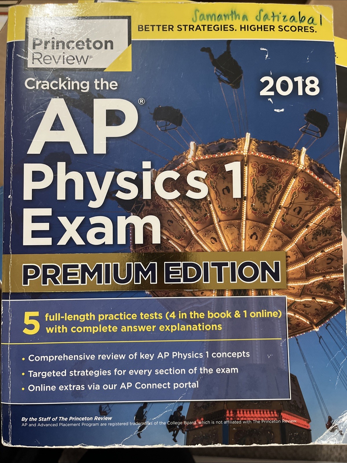 AP PHYSICS 1 EXAM PREMIUM EDITION THE PRINCETON REVIEW 2018