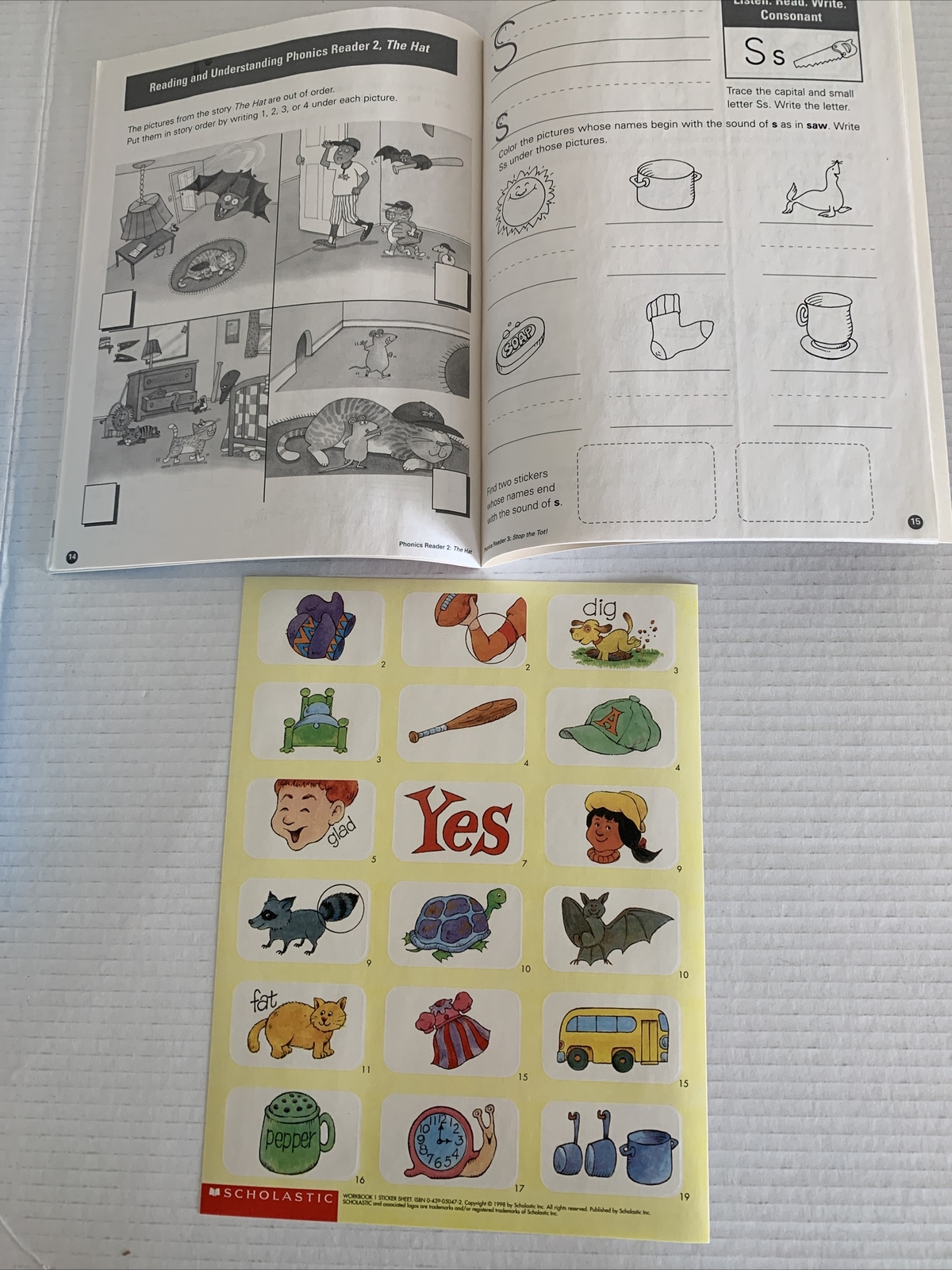Scholastic Phonics Reading Program Steps 2-5 Workbooks Sealed Incomplete