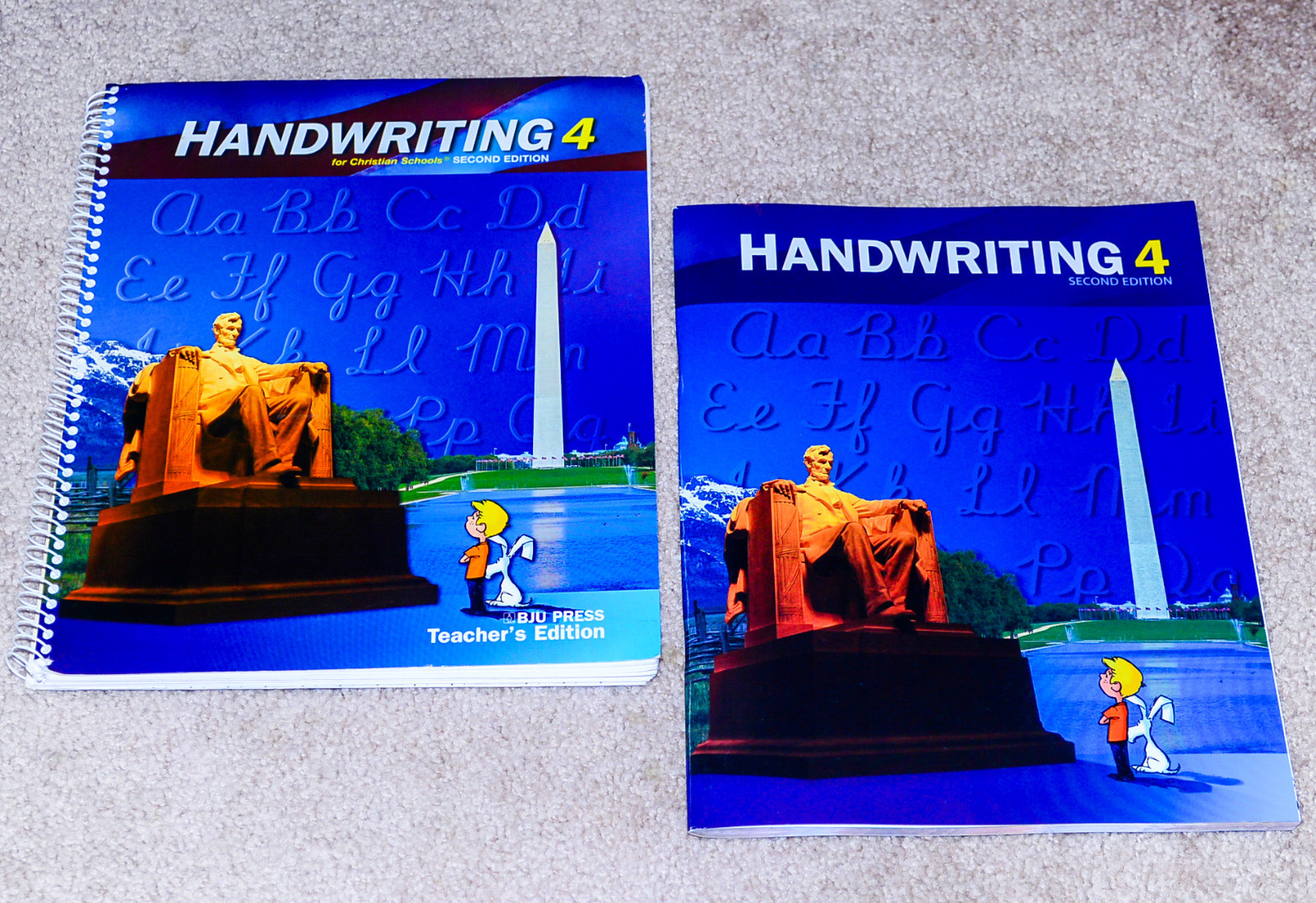 BJU Bob Jones 4th grade HANDWRITING 4 SET Student Workbook Teacher Edition
