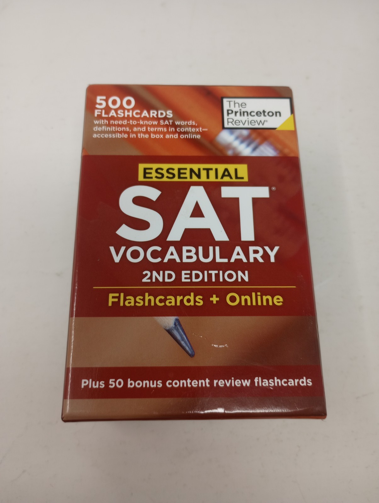 The Princeton Review Essential SAT Vocabulary 2nd Edition 500 Flashcards